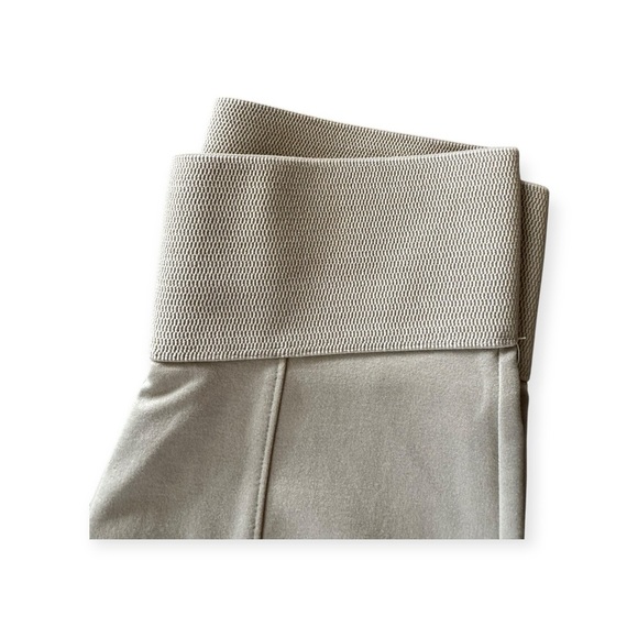 Peter Nygard pants straight slim leg elastic band waistband pants khaki legging - Picture 6 of 10